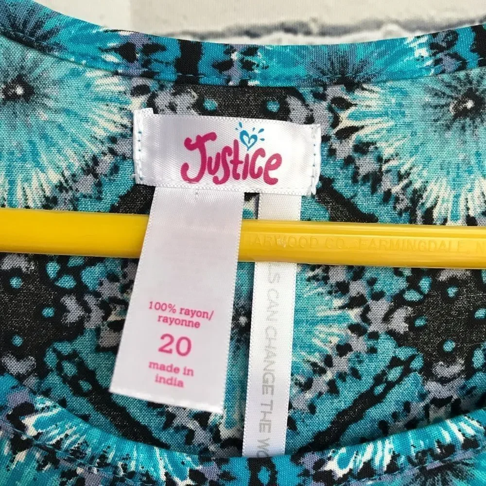 Justice girls dress in rayon NWOT